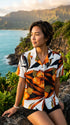RJC Delightful Hibiscus Women's Hawaiian Camp Shirt – Rayon, Made in Hawaii