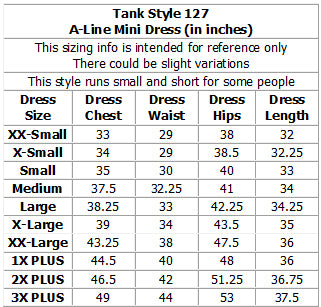 Hibiscus Bottom Band Women's A-Line Hawaiian Short Tank Dress