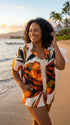 RJC Delightful Hibiscus Women's Hawaiian Camp Shirt – Rayon, Made in Hawaii