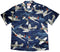 Mustang Thunderbolt Fighter Plane Men's Hawaiian Shirt