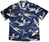 Mustang Thunderbolt Fighter Plane Men's Hawaiian Shirt