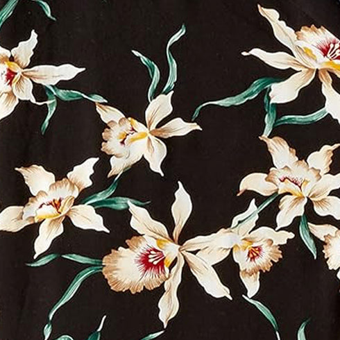 Paradise Found Men's Star Orchid Tom Selleck Magnum PI Hawaiian Shirt