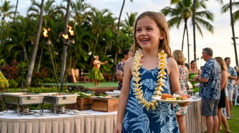 Hala Pineapples Hawaiian Girls Scarf Hem Dress