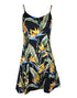 Bird of Paradise Panel Women's Princess Seam Flared Hawaiian Dress (Petite Size)