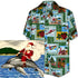 Santa Yesterday & Today Men's Hawaiian Shirt