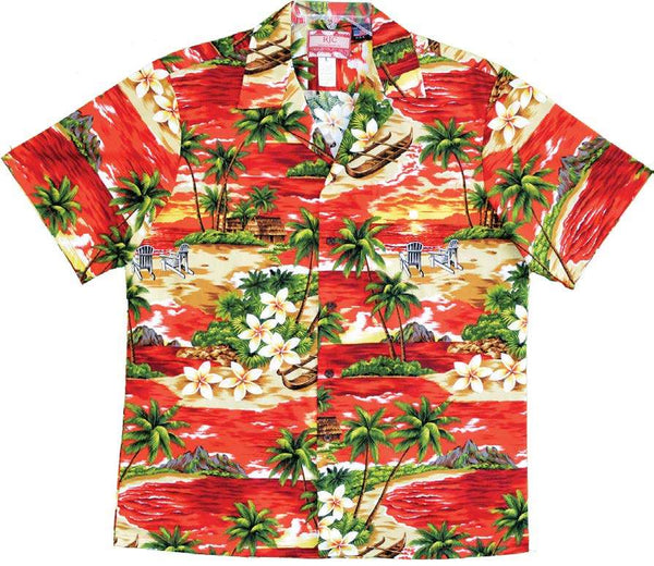 Adirondack Chair Beach Men's Hawaiian Shirt