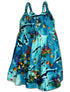 Dolphin Angelfish Girl's Hawaiian Flared Dress