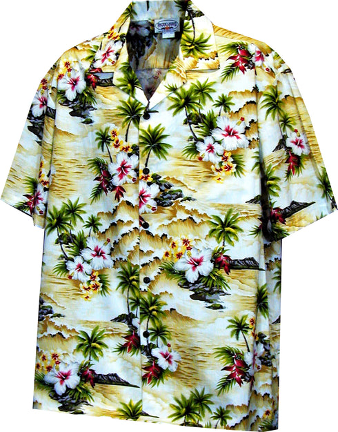 Diamond Head Ocean Wave Boy's Hawaiian Shirt