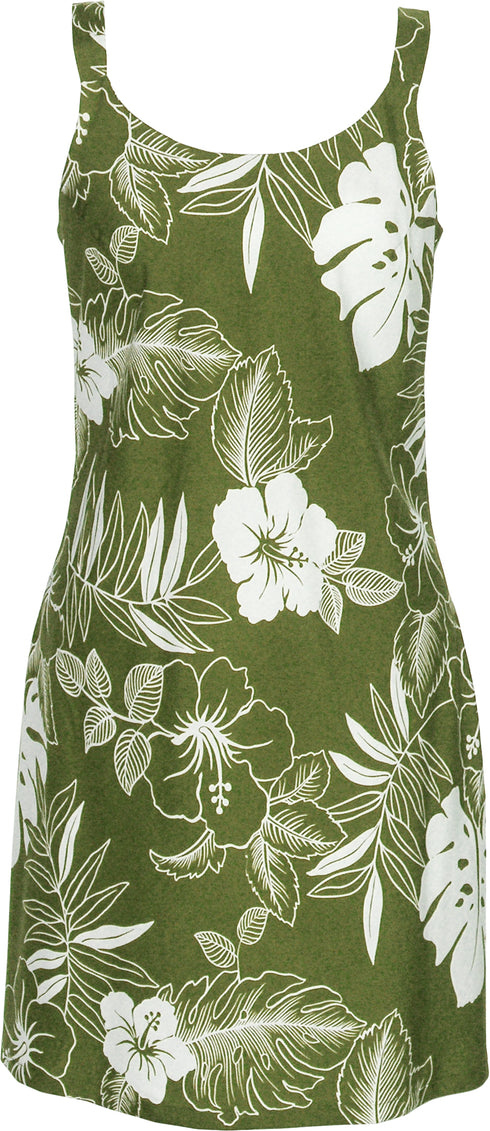 Exquisite Hawaii Women's Bias Cut Slimming Hawaiian Dress