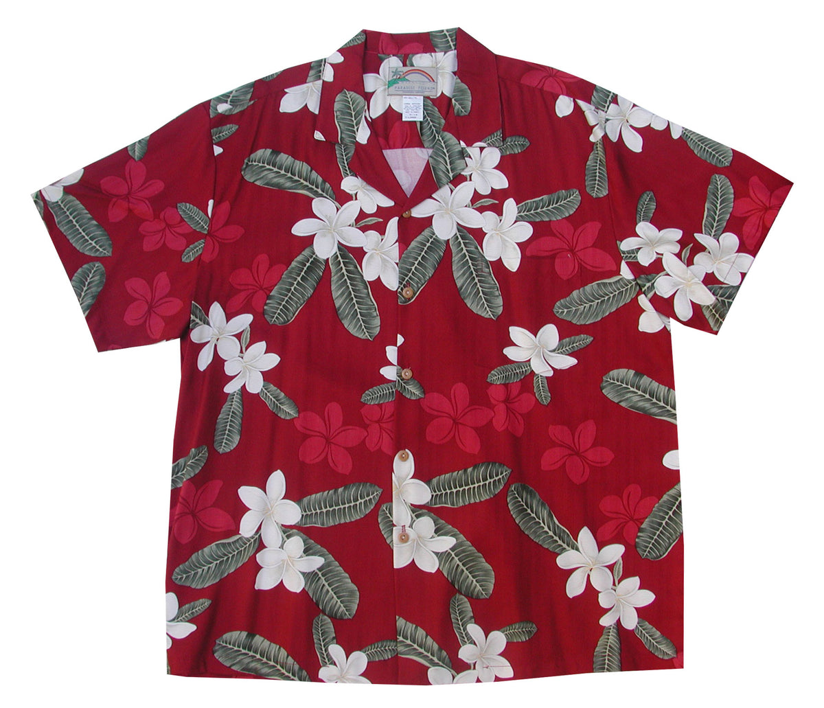 Plumeria Panel Boys Hawaiian Shirt