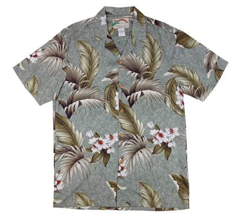 Paradise Found Men's Wild Orchid Hawaiian Shirt