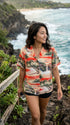 Paradise Island Surf Women's Hawaiian Camp Shirt – 100% Rayon, Made in Hawaii | RJC