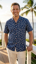 Paradise Found Men's Tom Selleck Magnum Bamboo Hawaiian Shirt