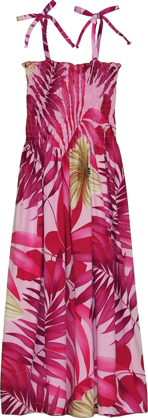 Bold Watercolor Women's Hawaiian Smocked Dress