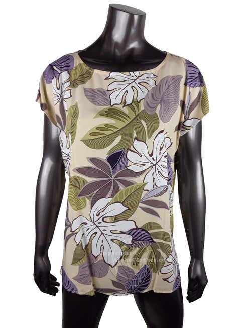 Monstera Breeze Women's Hawaiian Tunic Top