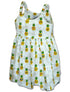 Kawaii Cute Pineapples Girl's Hawaiian Flared Dress