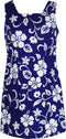 Classic Hibiscus Women's A-Line Hawaiian Short Tank Dress