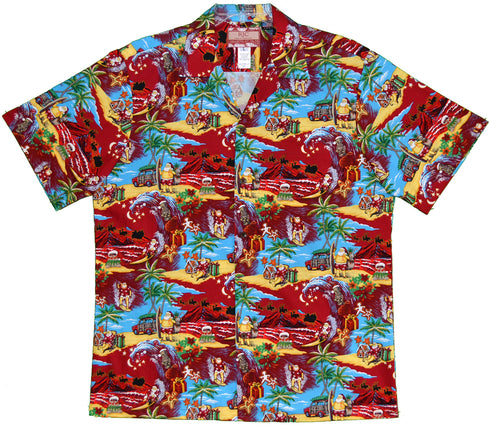 Santa's Christmas Break Men's Hawaiian Shirt