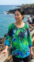 RJC Womens Beauteous Flower Poetry Peasant Blouse