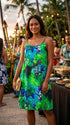 RJC Womens Beauteous Flower Poetry Pocket Short Sundress