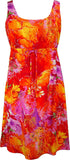 Beauteous Flower Women's Empire Tie Front Hawaiian Dress (Regular Fit)