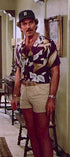 Paradise Found Men's Tom Selleck Magnum PI Calla Lily Hawaiian Shirt