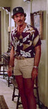 Paradise Found Men's Tom Selleck Magnum PI Calla Lily Hawaiian Shirt