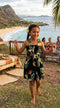 Bird of Paradise Display Girl's Hawaiian Smocked Dress