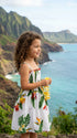 Bird of Paradise Display Girl's Hawaiian Smocked Dress