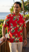 RJC Mens Bird of Paradise Display Rayon Shirt