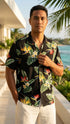 RJC Mens Bird of Paradise Display Rayon Shirt