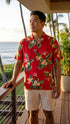 RJC Mens Bird of Paradise Display Rayon Shirt