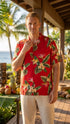 RJC Mens Bird of Paradise Display Rayon Shirt