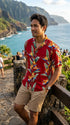 Paradise Found Men's Bird of Paradise Panel Hawaiian Shirt, view 4 of 6