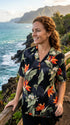 Pacific Legend Women' Bird of Paradise Plumeria Camp Shirt