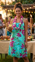 RJC Womens Breezy Floral Pocket Short Sundress