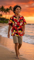 Pacific Legend Brilliant Hawaiian Sunset Boy's Hawaiian Shirt, view 2 of 9