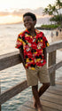 Pacific Legend Brilliant Hawaiian Sunset Boy's Hawaiian Shirt, view 4 of 9