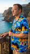 Pacific Legend Mens Brilliant Hawaiian Island Sunset Shirt