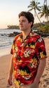 Pacific Legend Mens Brilliant Hawaiian Island Sunset Shirt