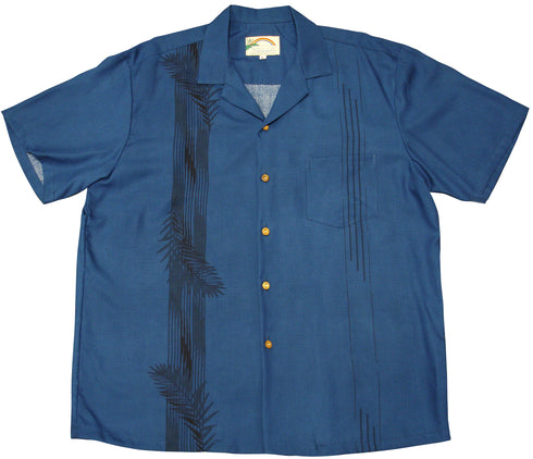 Paradise Found Men's Palm Shadow Hawaiian Shirt