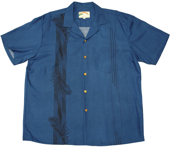Paradise Found Men's Palm Shadow Hawaiian Shirt