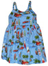 Woodie Surfboard Outing Girl's Hawaiian Flared Dress