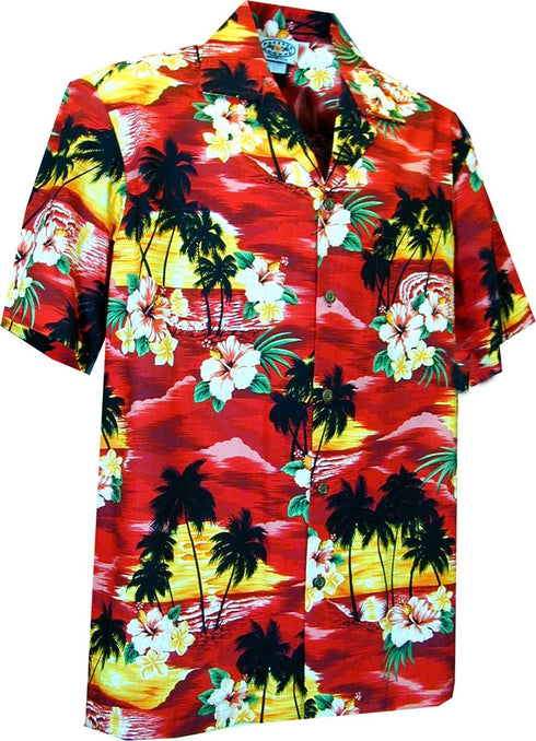 Brilliant Hawaiian Sunset Boy's Hawaiian Shirt