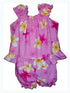 Melemele Yellow Plumeria Girl's 2pc Hawaiian Cabana Set