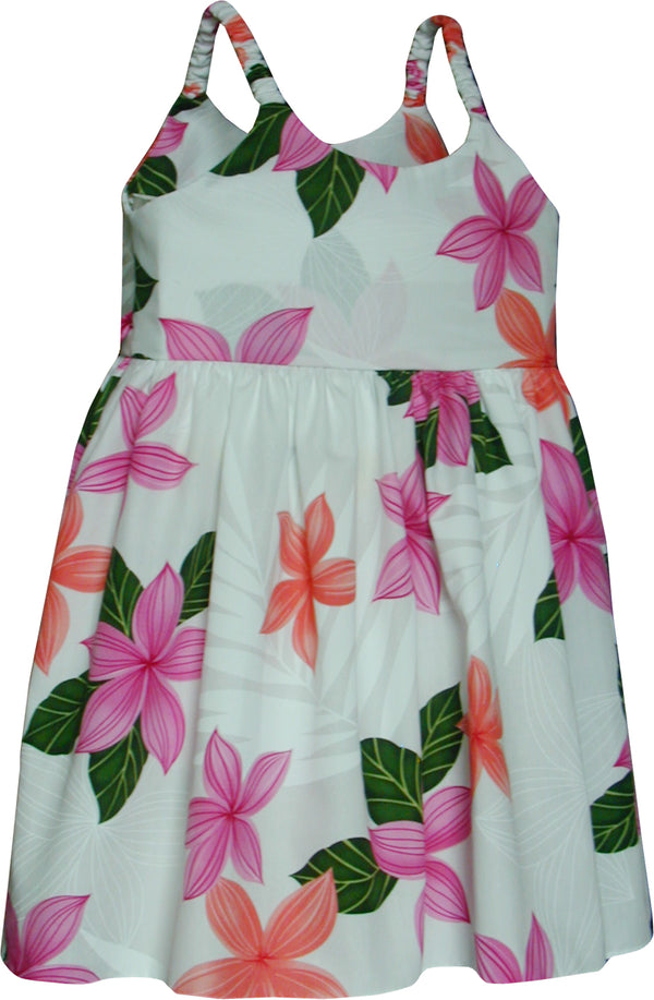 Spring Blossom Girl's Hawaiian Flared Dress