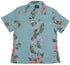 Paradise Lei Panel Women's Hawaiian Camp Shirt – 100% Rayon, Made in Hawaii | RJC