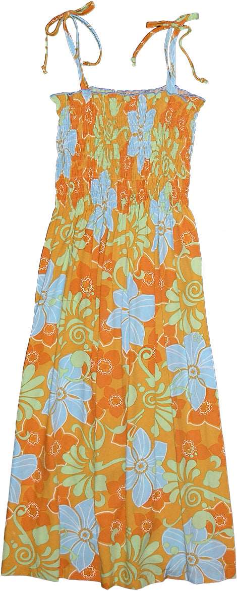 Brilliant Splash Women's Hawaiian Smocked Dress