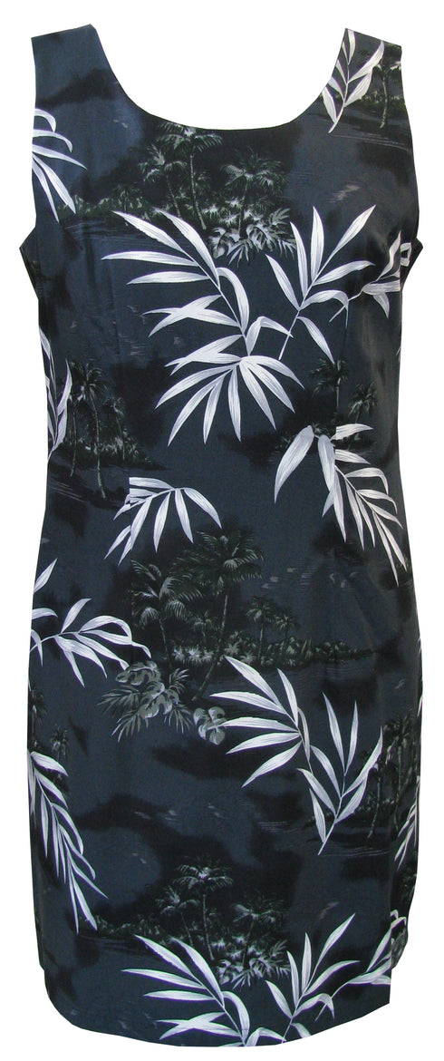Bamboo Island Women's Sheath Hawaiian Short Tank Dress