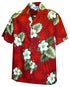 White Hibiscus Monstera Boy's Hawaiian Shirt